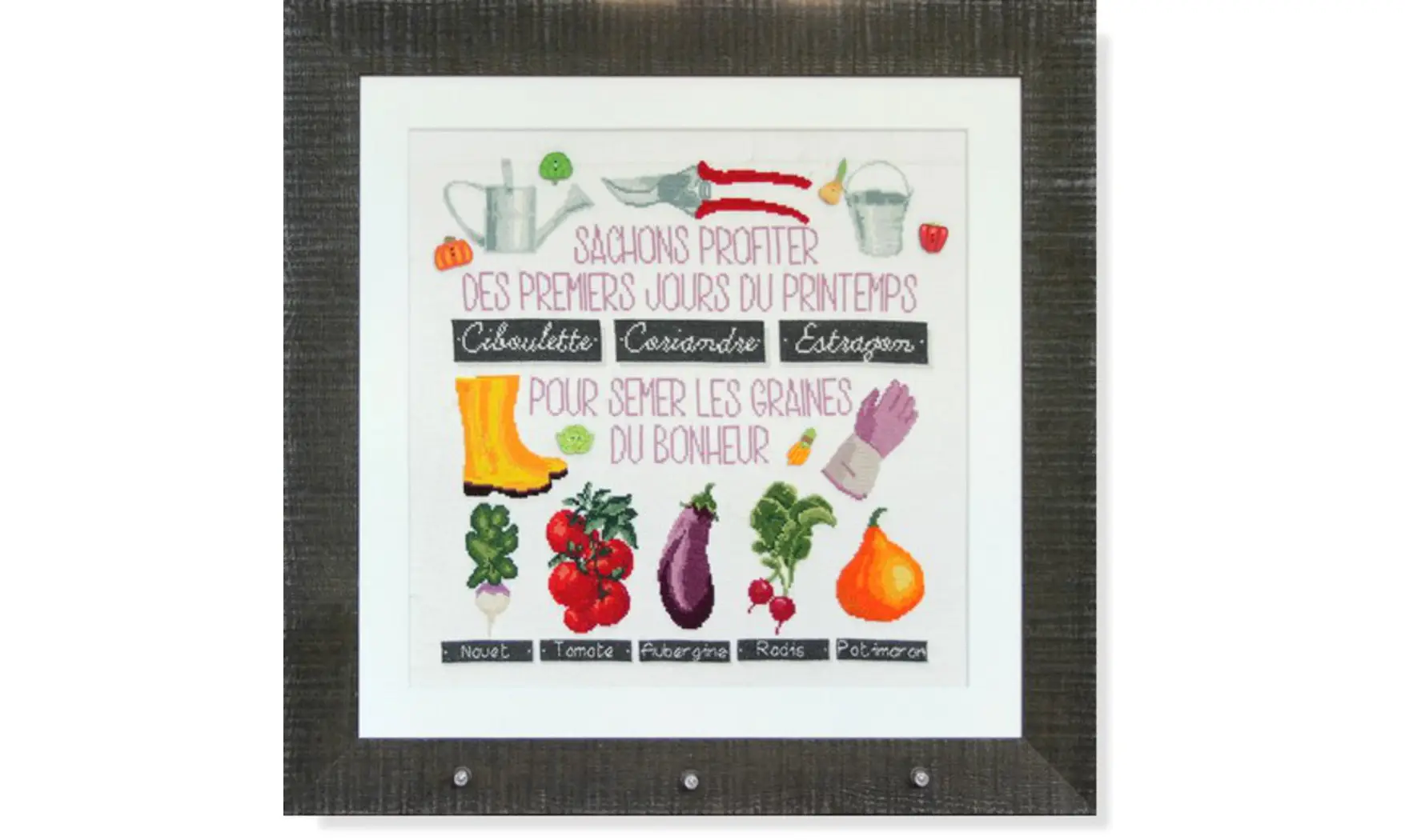 Graines du bonheur-Modèle de broderie