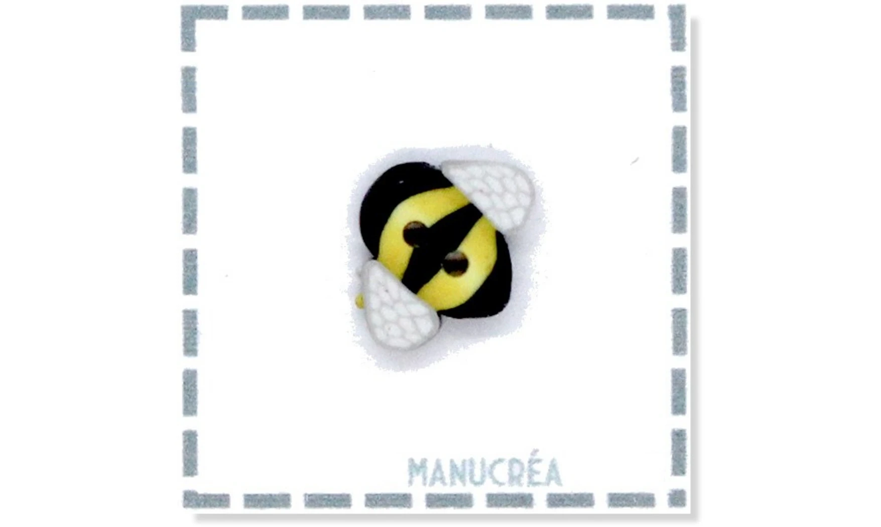Handmade Polymer clay Button-Bee N.3
