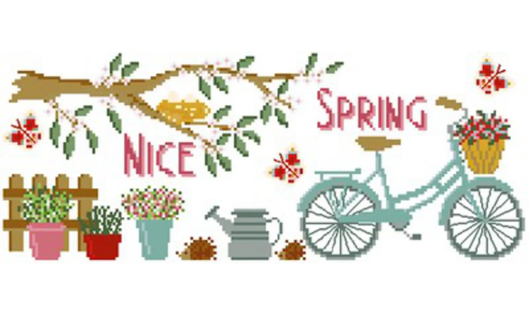 4 saisons : Printemps/Spring-Broderie