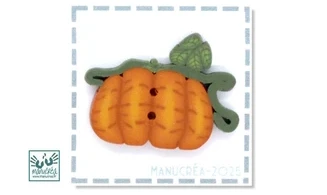 Citrouille N.26-Bouton polymère