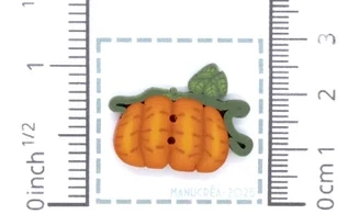 Citrouille N.26-Bouton polymère