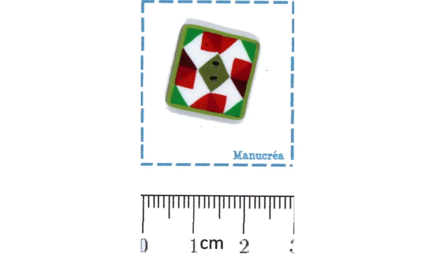 Motif Patchwork NOEL N.5-Bouton Polymère