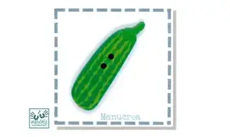 Polymer clay Zucchini, cucumber,gherkin