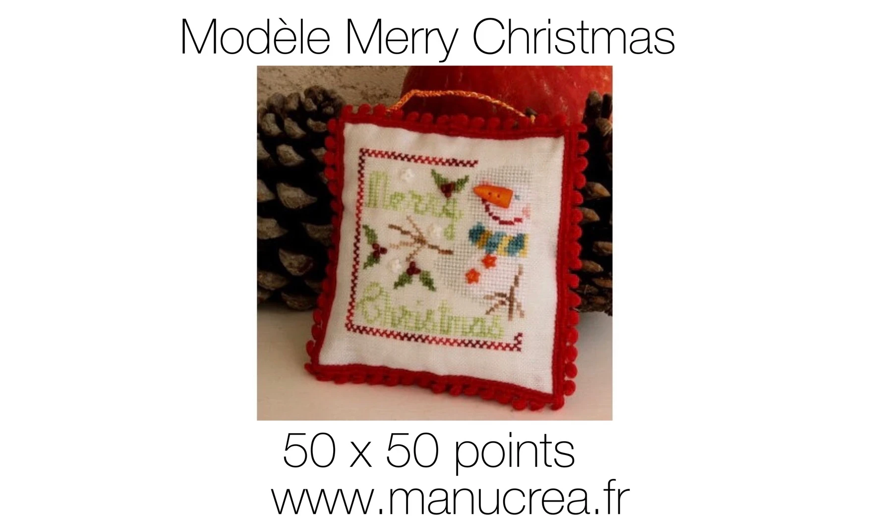 Merry Christmas-Modèle de broderie