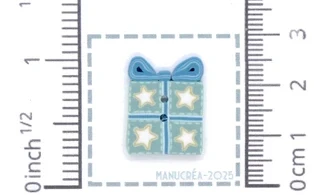 Cadeau N.30-Bouton artisanal en polymère