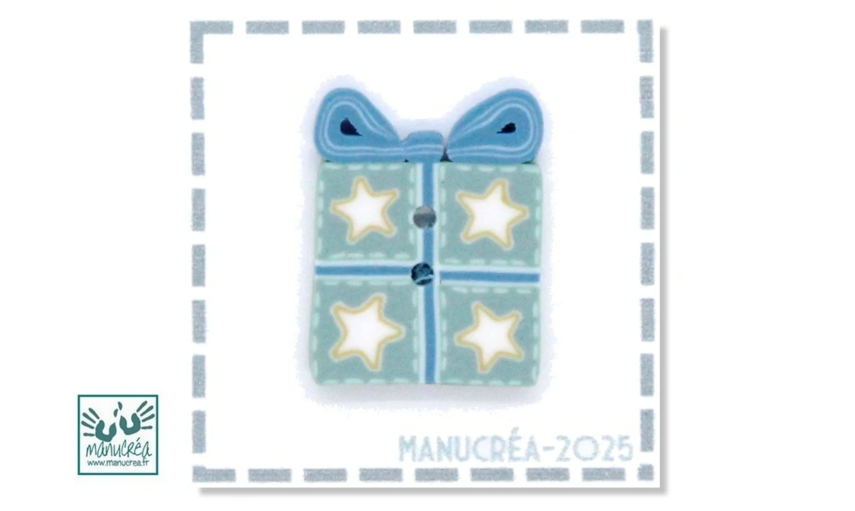 Handmade polymer clay button-Gift N.30