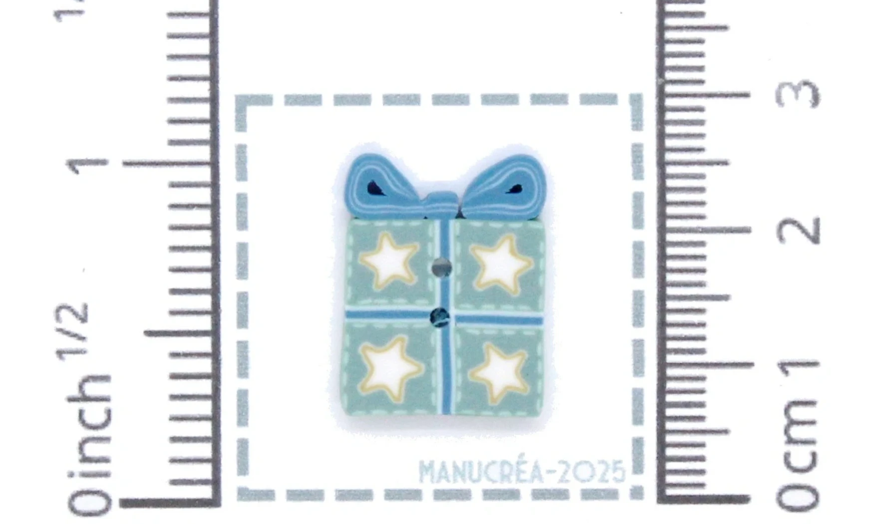 Handmade polymer clay button-Gift N.30