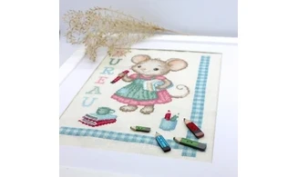 Bureau de la souris - Point de croix