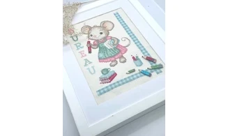 Bureau de la souris - Point de croix