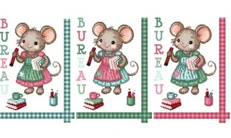 Bureau de la souris - Point de croix