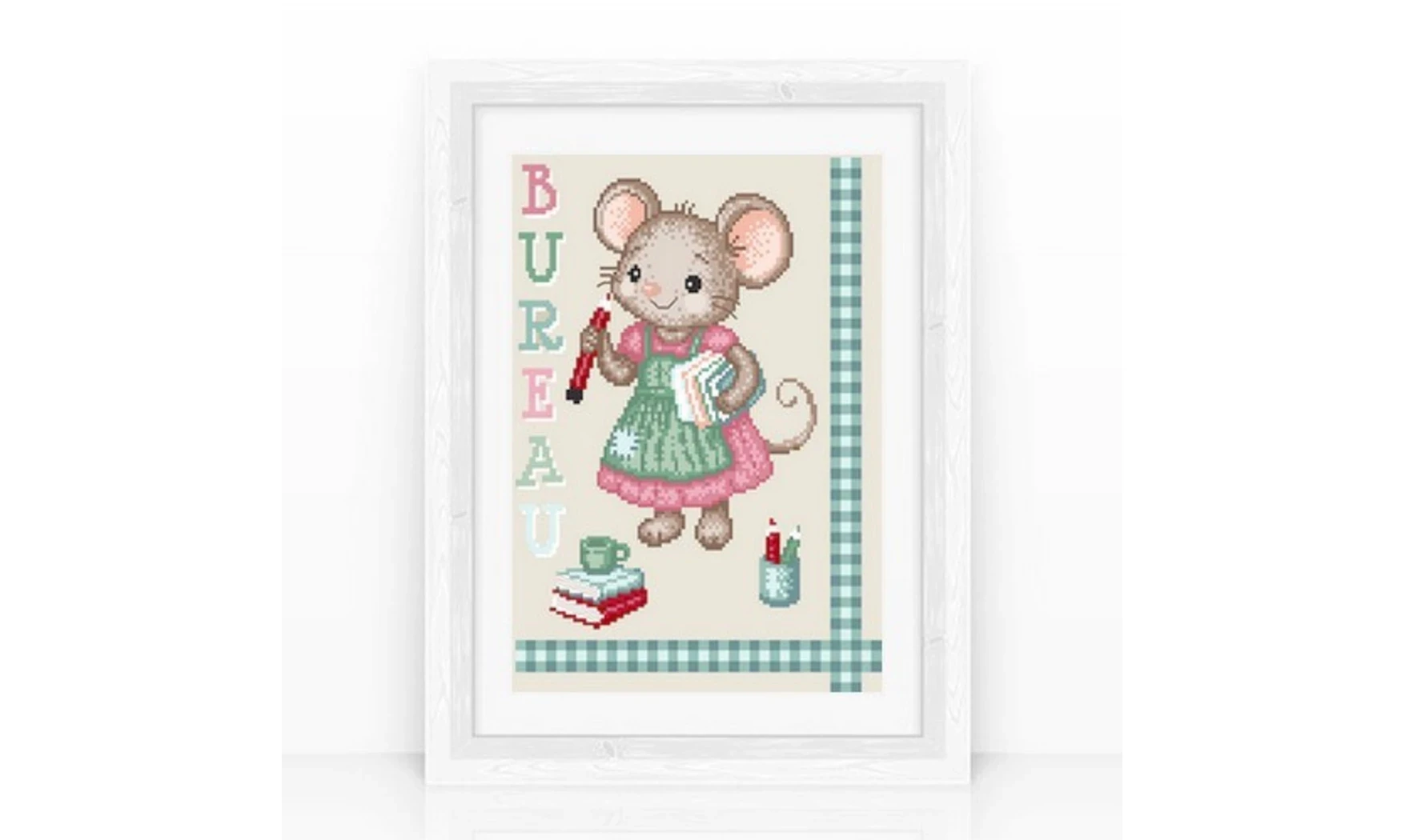 Bureau de la souris - Point de croix