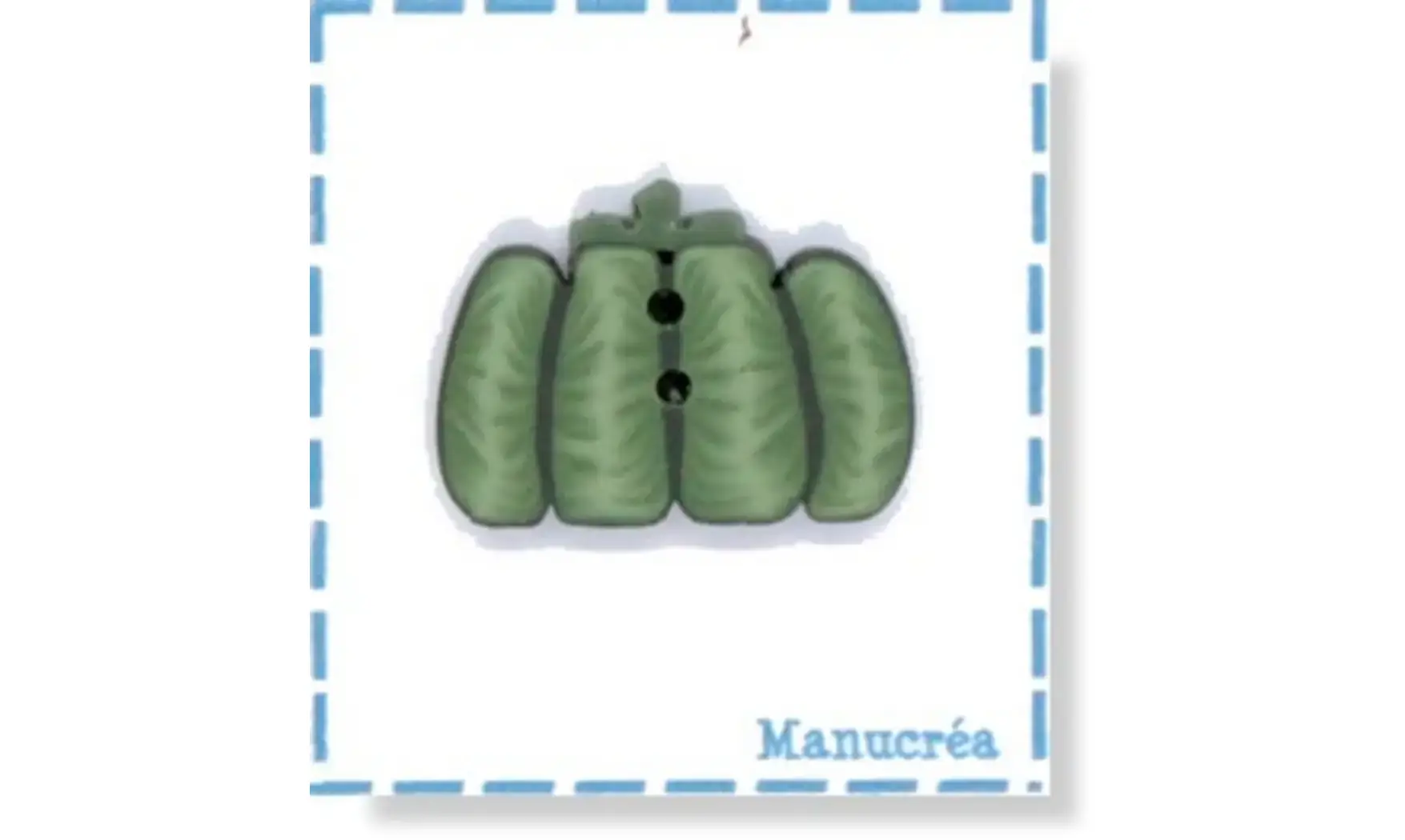 Polymer clay Button : Pumpkin N.22