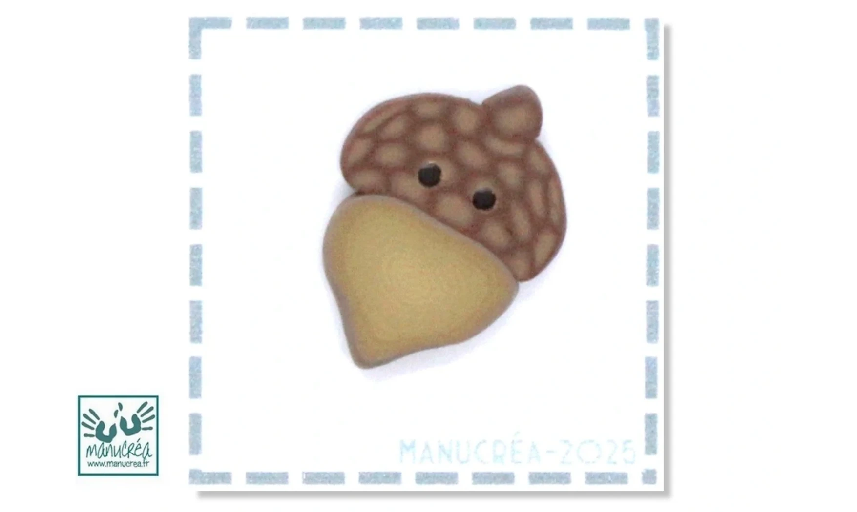 Polymer clay Button : Gland N.5