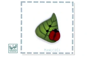 Feuille N.13 - Bouton artisanal polymère