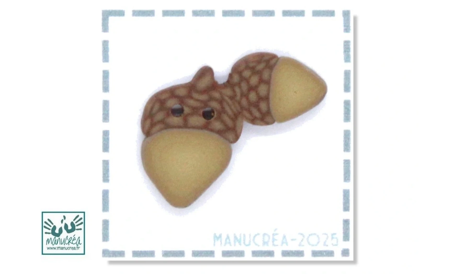 Polymer clay Button : Gland N.6