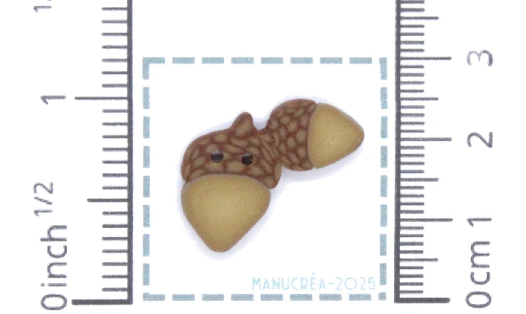 Polymer clay Button : Gland N.6