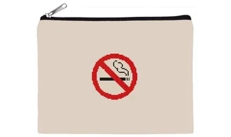 NO SMOKING-Trousse brodée