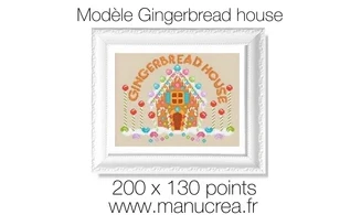 Gingerbread House-Cross stitch pattern