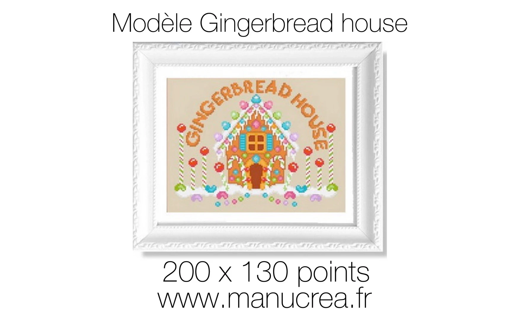 Gingerbread House-Cross stitch pattern