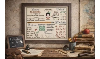 Scuola - Punto croce