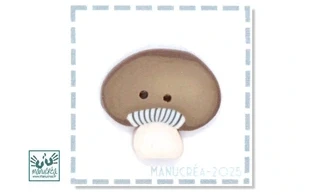 Champignon N.29-Bouton polymère