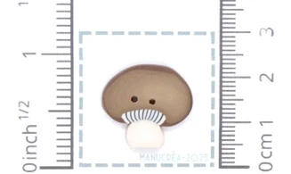 Champignon N.29-Bouton polymère