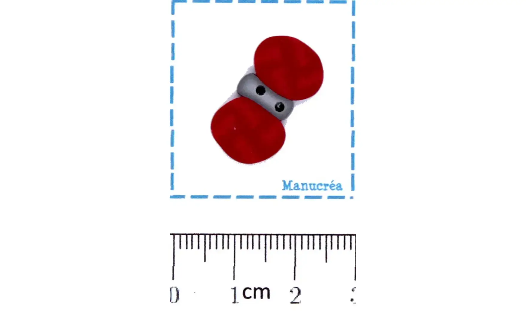 Polymer clay Button : Red Ball of wool