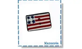 USA Drapeau N.2-Bouton polymère