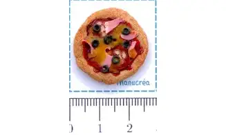 ITALIE Pizza-Bouton polymère