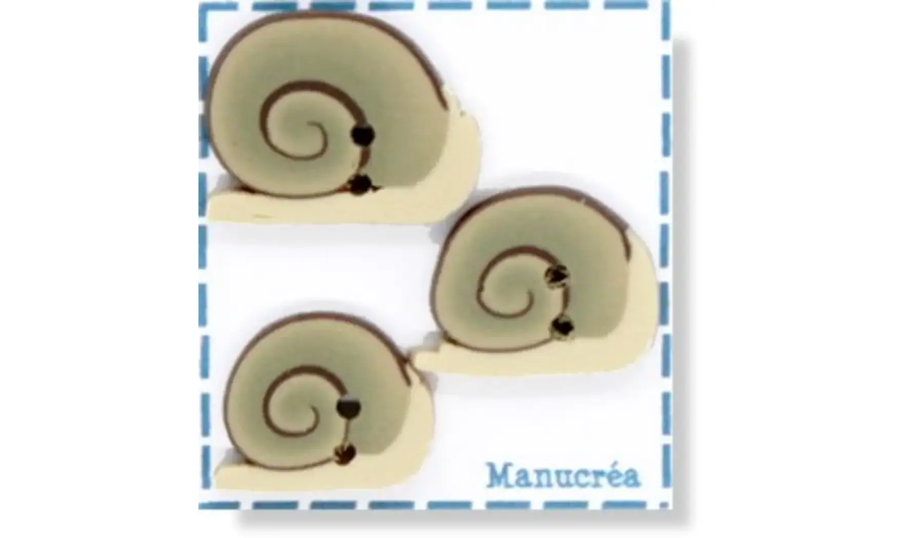Escargot N.7 GM-Bouton polymère