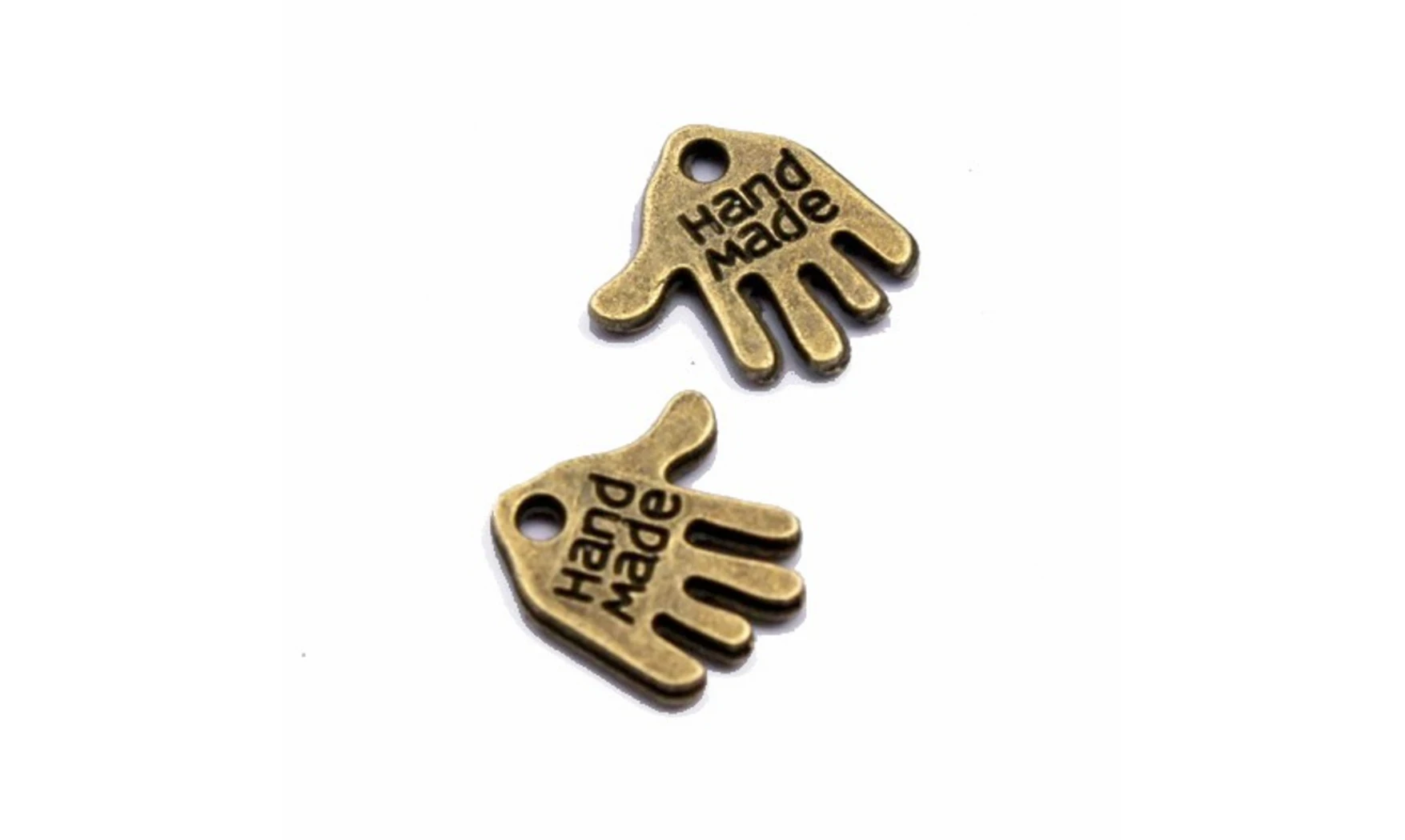 Charm Métal Bronze Hand made x5