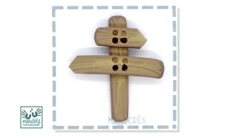 Panneau N.2-Bouton artisanal polymère