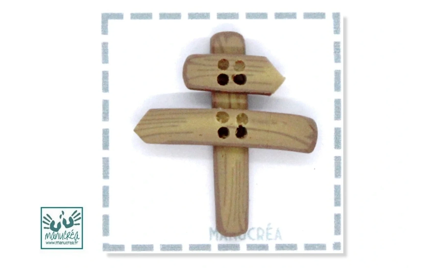 Panneau N.2-Bouton artisanal polymère