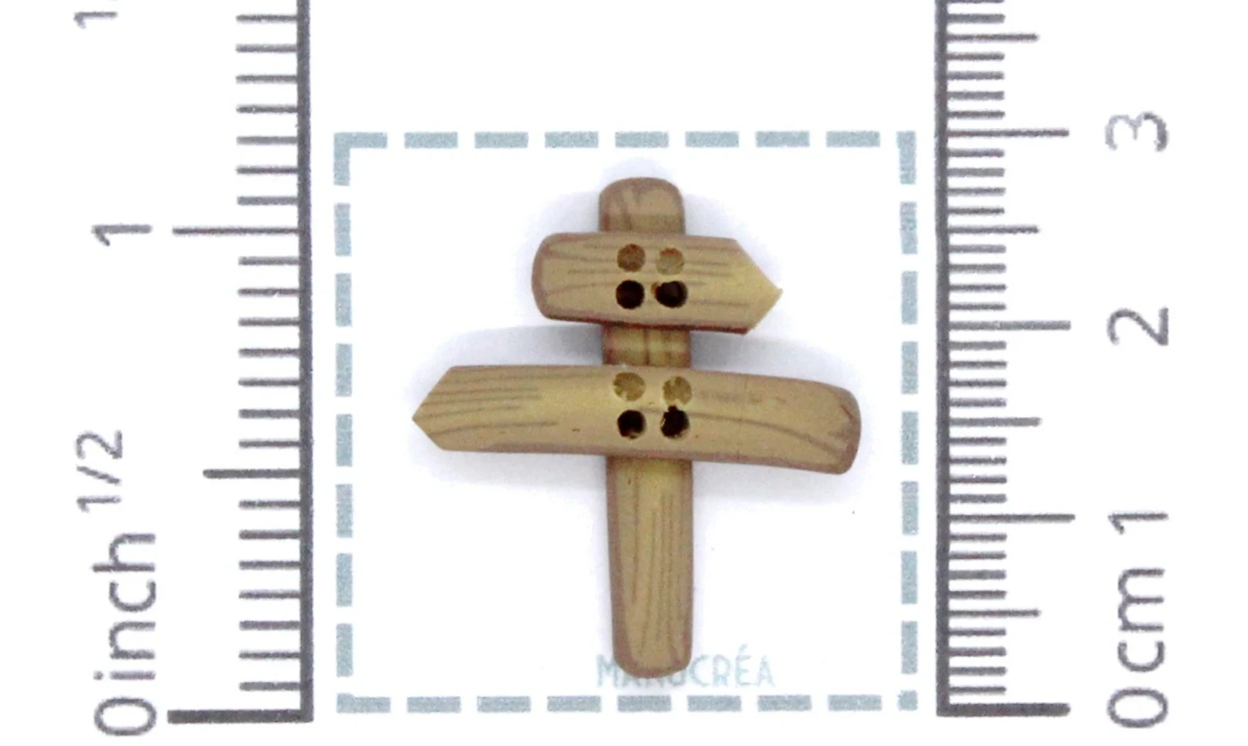 Panneau N.2-Bouton artisanal polymère