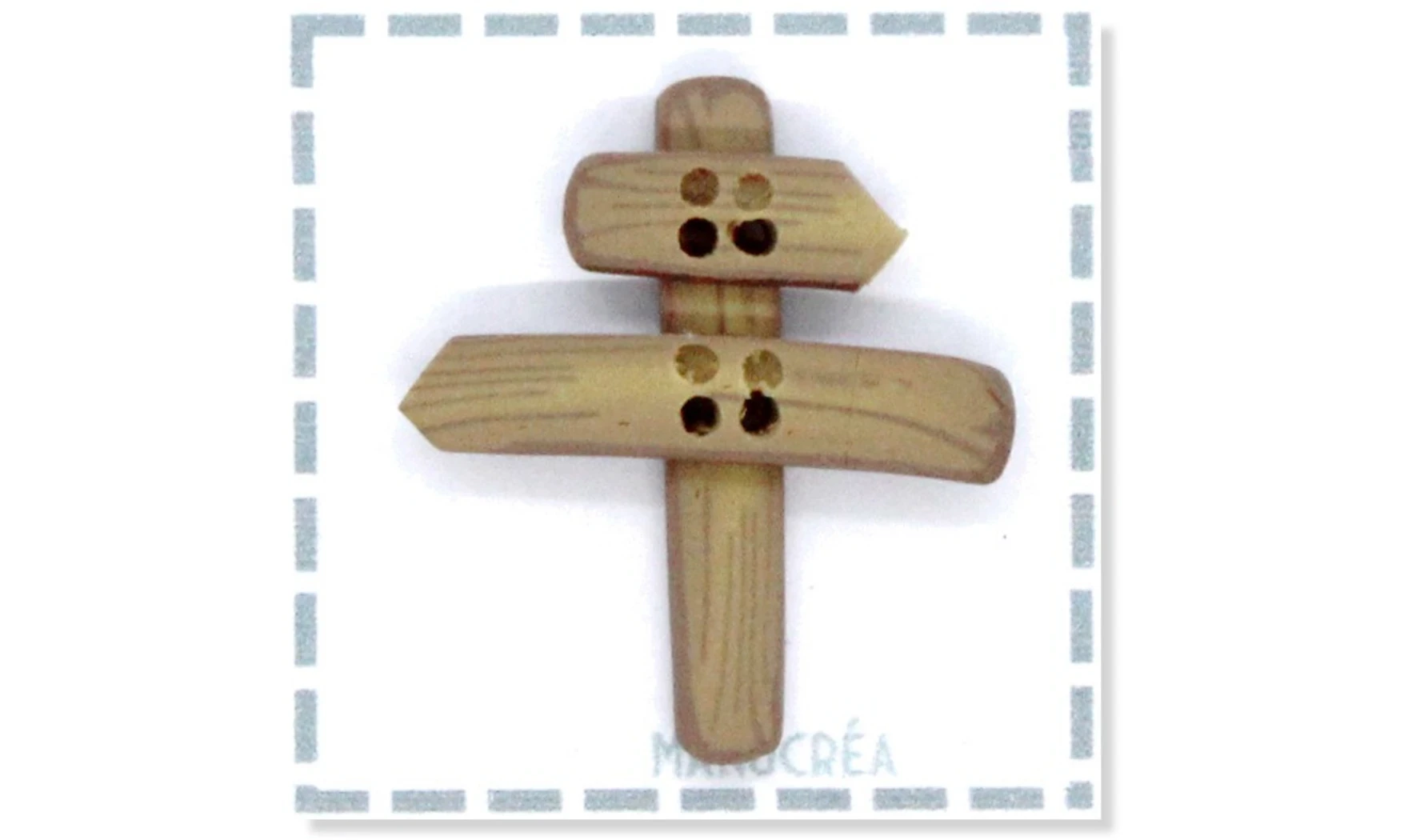 Panneau N.2-Bouton artisanal polymère