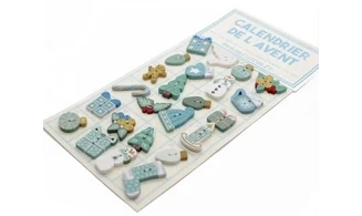 Calendrier de l'Avent 2025 en boutons