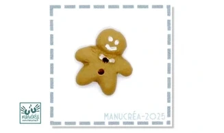 Bonhomme Pain Epice N.3-Bouton polymère