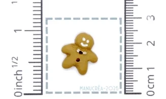 Bonhomme Pain Epice N.3-Bouton polymère