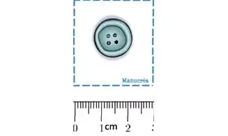 Bouton N.3 bleu-Bouton polymère