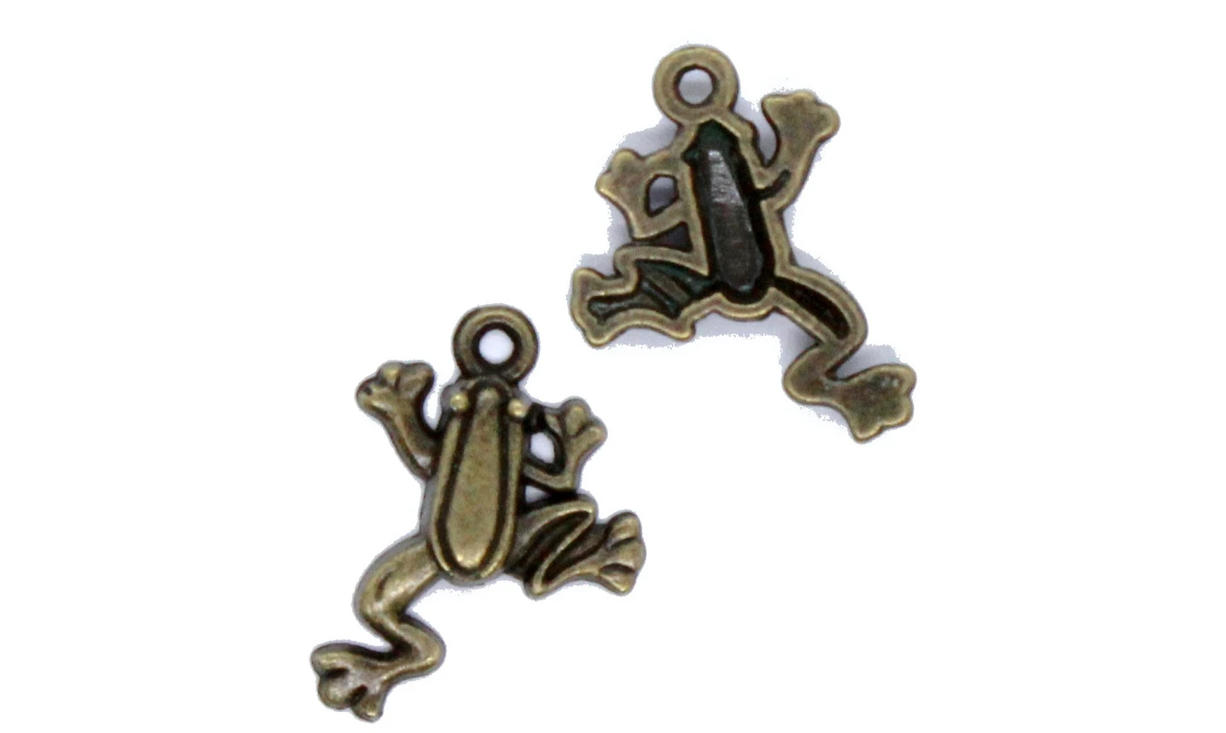 Charm métal Bronze Grenouille