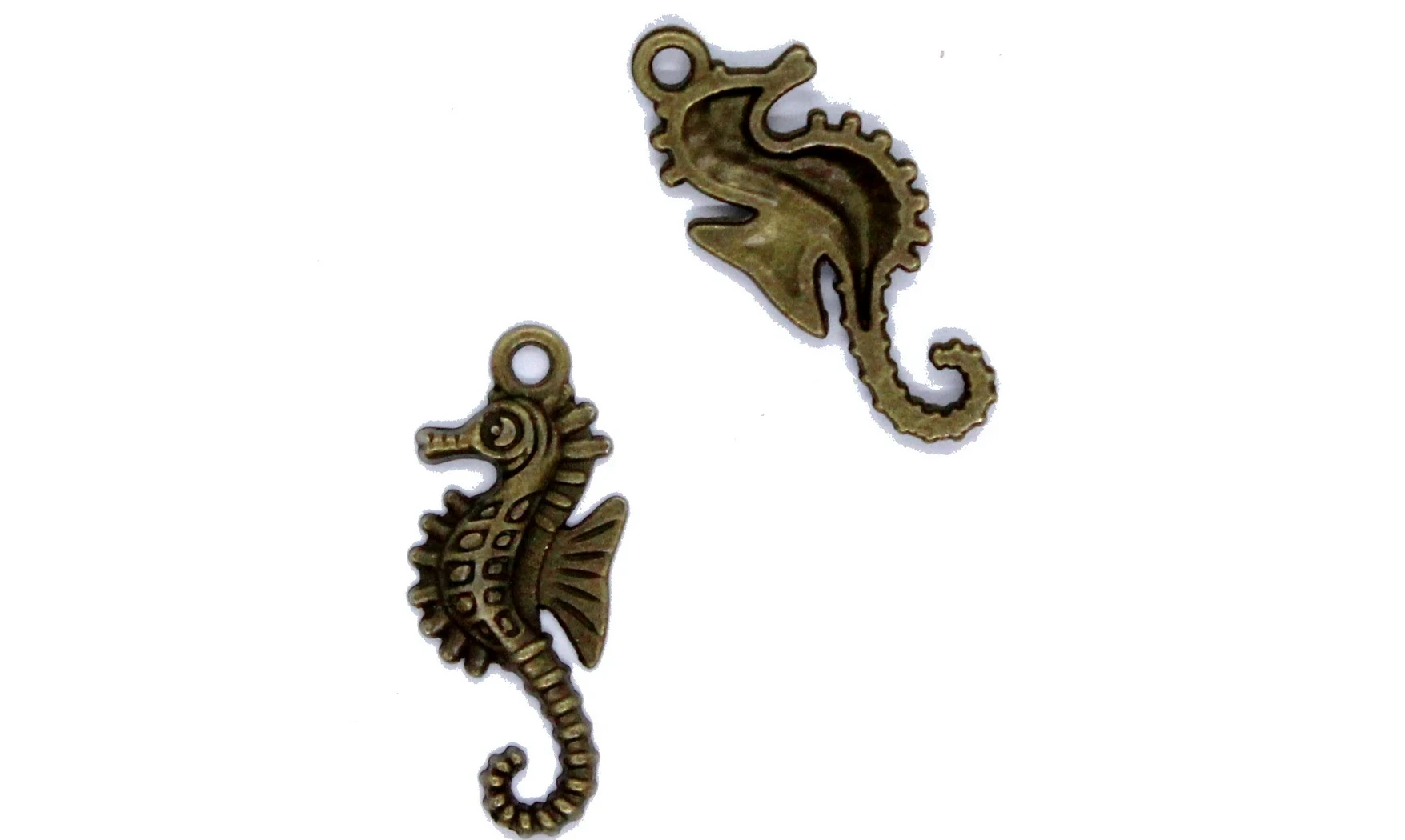 Charm métal Bronze Hippocampe