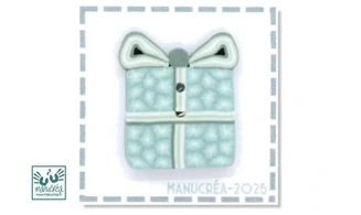 Cadeau N.32-Bouton artisanal en polymère