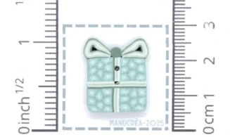 Cadeau N.32-Bouton artisanal en polymère