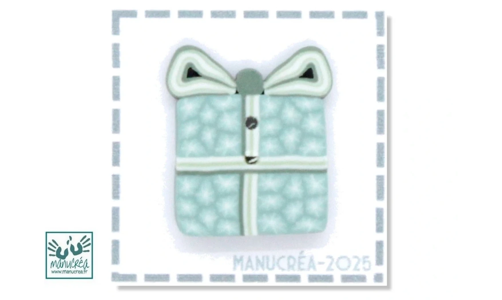 Cadeau N.32-Bouton artisanal en polymère