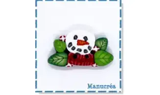 Bonhomme de neige N.5-Bouton polymère