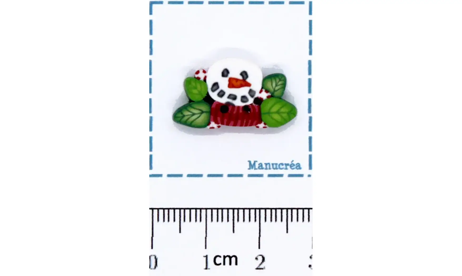 Bonhomme de neige N.5-Bouton polymère