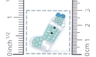 Botte de Noël N.3-Bouton polymère