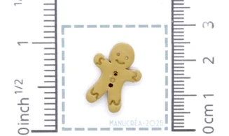 Bonhomme Pain Epice N.4-Bouton polymère