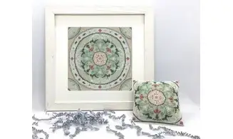 Volutes-Broderie Point de croix