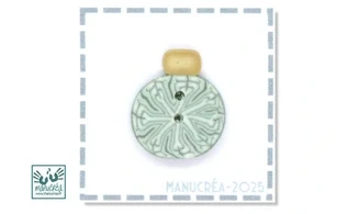 Boule Noël N.5-Bouton polymère-Fait main